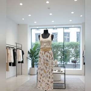 Seashell and Starfish Maxi Skirt